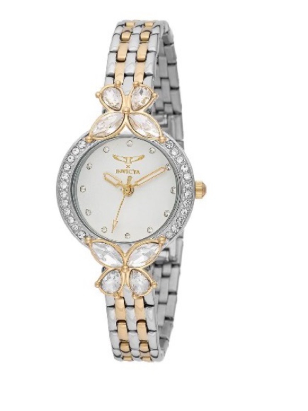 Invicta Two-Tone Gold and Silver Crystal Butterfly Women's Watch
